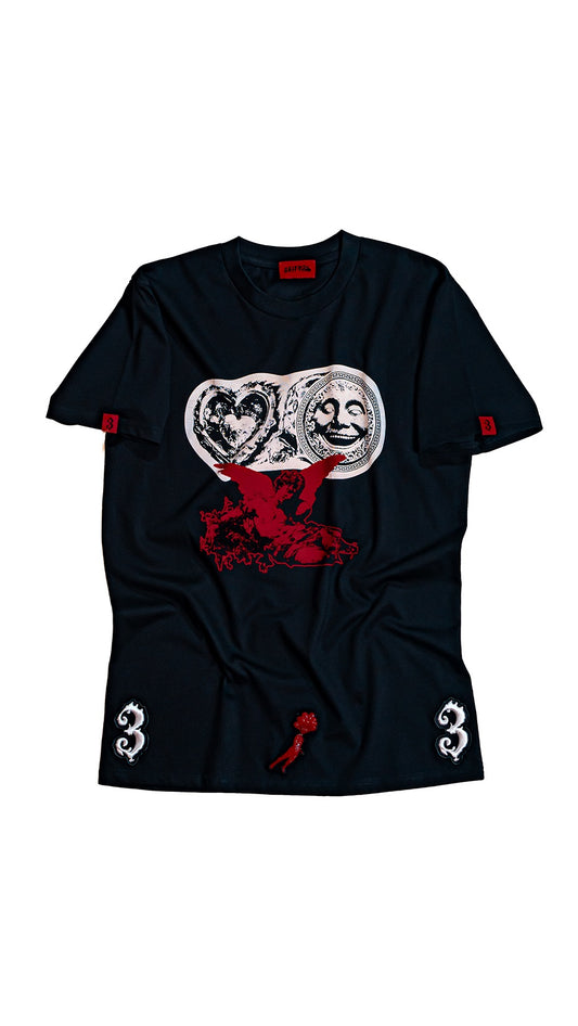 3GOODHEART - BLACK or WHITE SHIRT